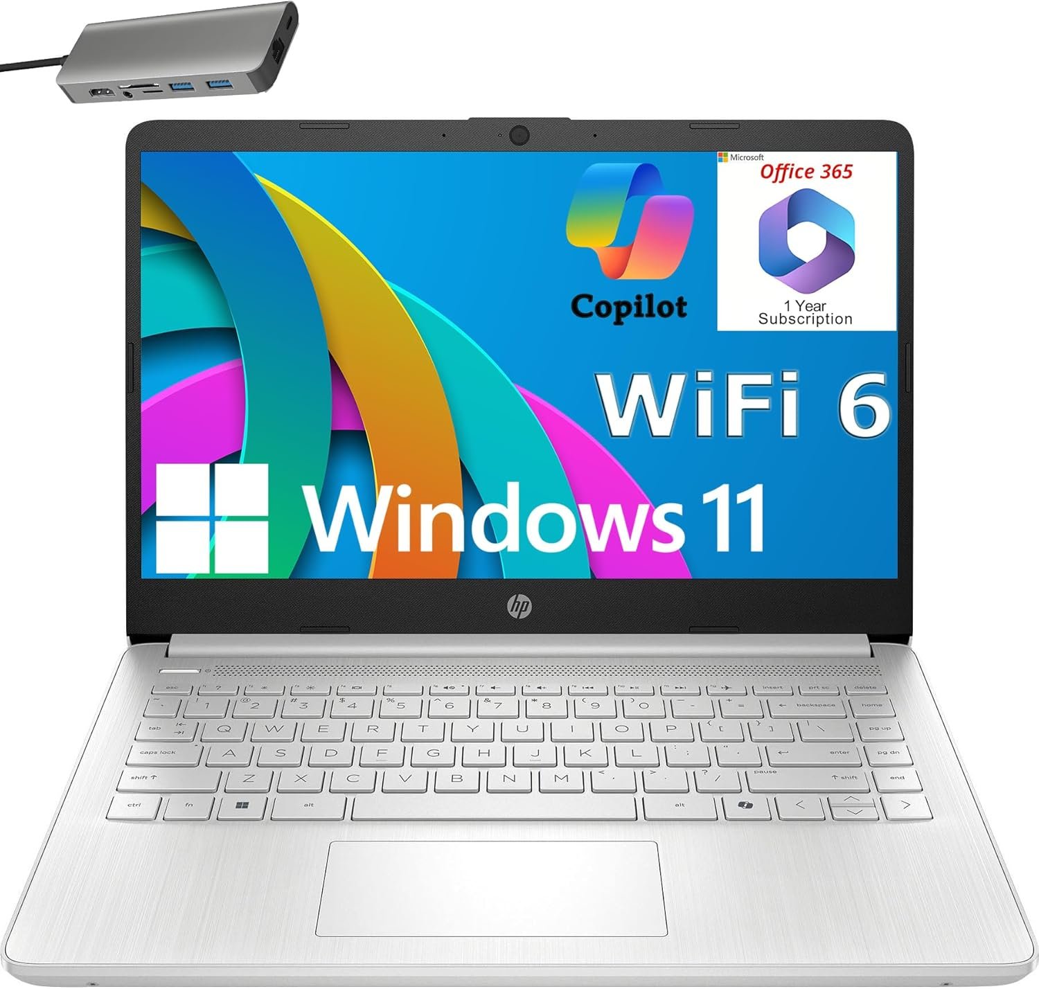 Unleashing Productivity: A Review of the HP 14" Laptop with Office 365 & AI-Copilot