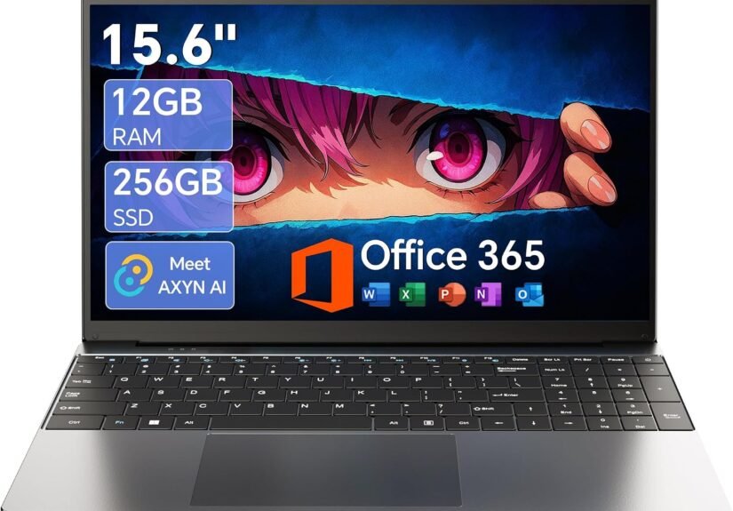 Unlock Productivity: The Ultimate 15.6" AI Laptop with Office 365 & 12GB RAM