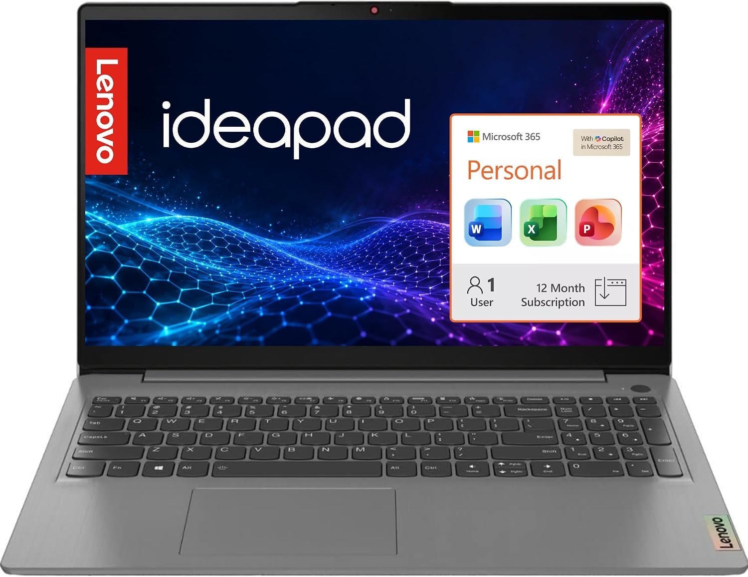 Unlock Productivity: Lenovo 15.6" Full HD Laptop with Office 365 – Perfect for Students and Home Offices!